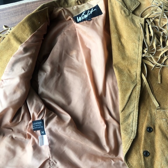 Winlit Genuine Leather Fringe Jacket  vintage - Picture 6 of 8